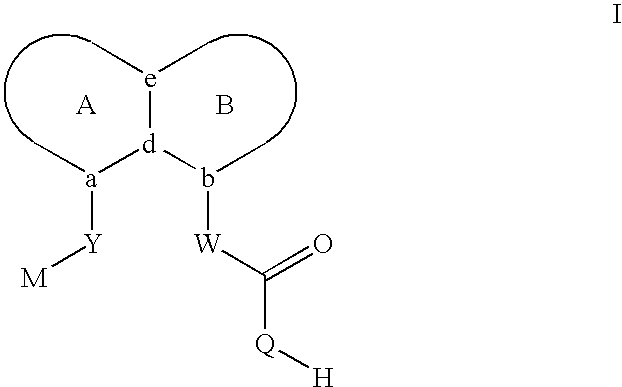 Sulfonamide peri-substituted bicyclics for occlusive artery disease