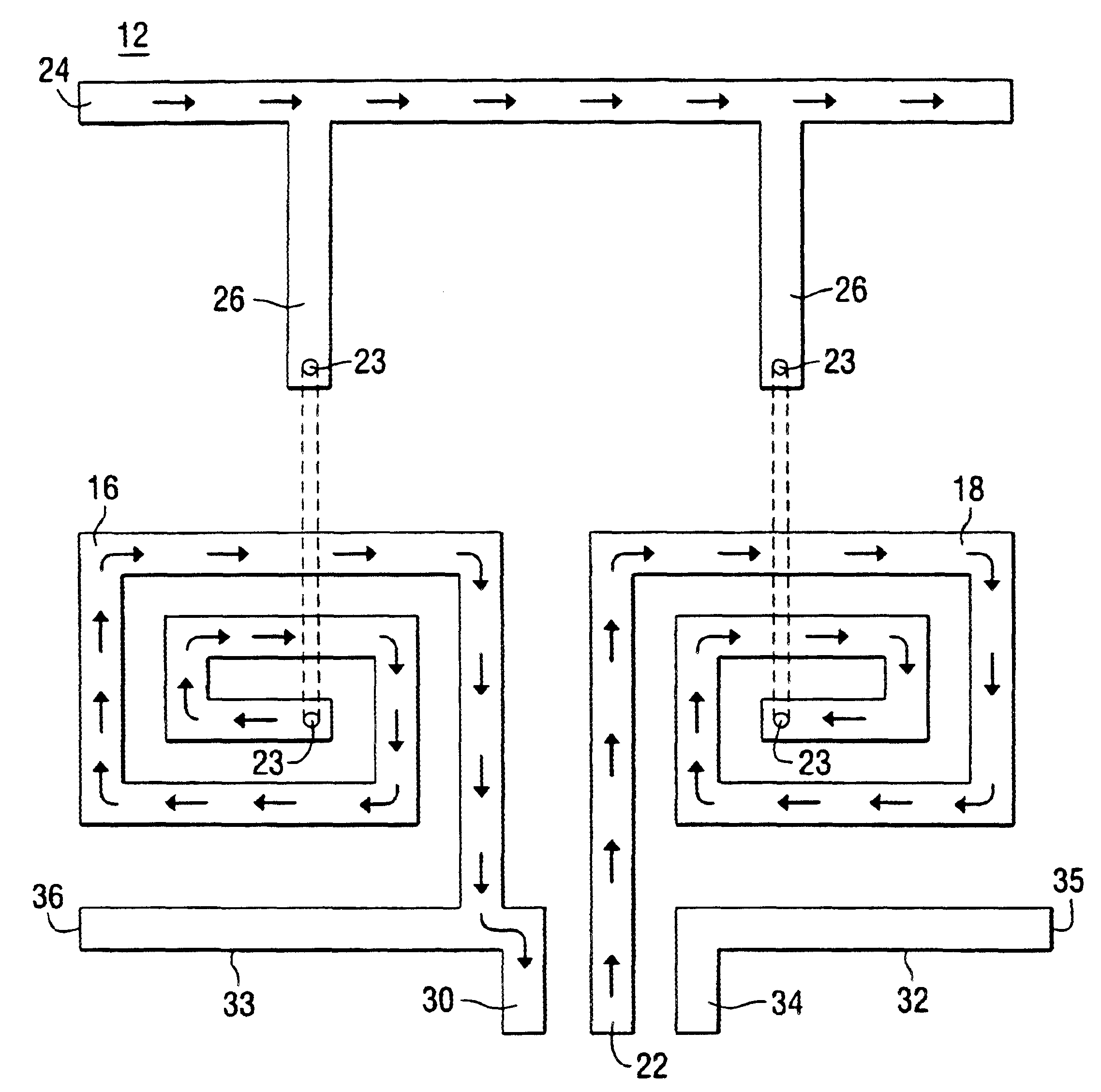 Wideband low profile spiral-shaped transmission line antenna