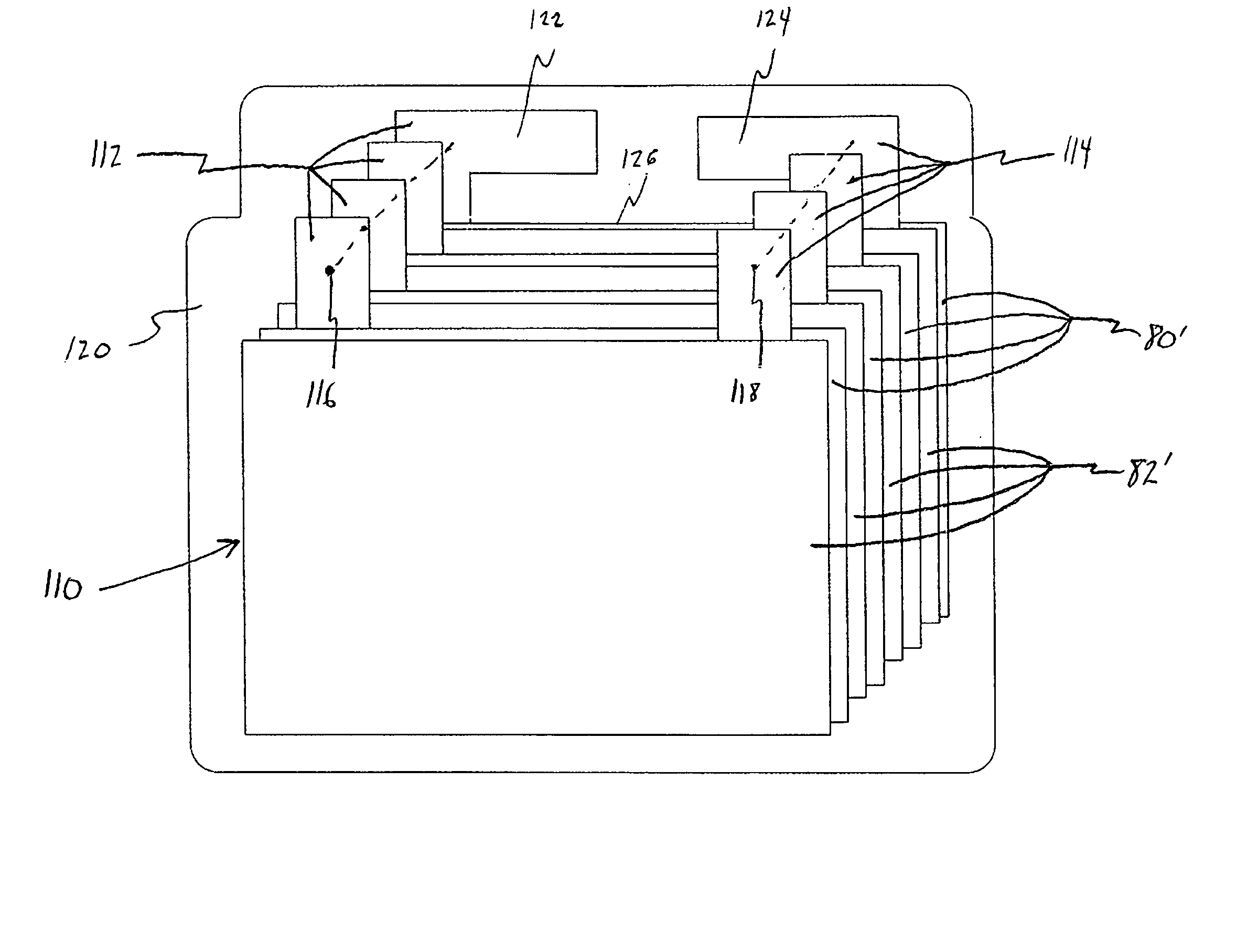 Electrode connector tabs