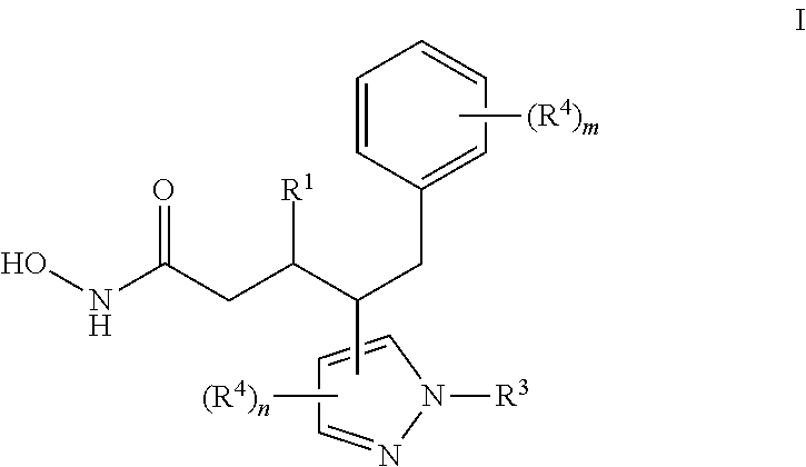 Hydroxamic acids comprising pyrazole moiety and uses thereof