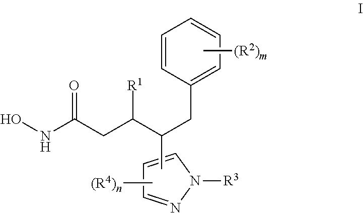 Hydroxamic acids comprising pyrazole moiety and uses thereof