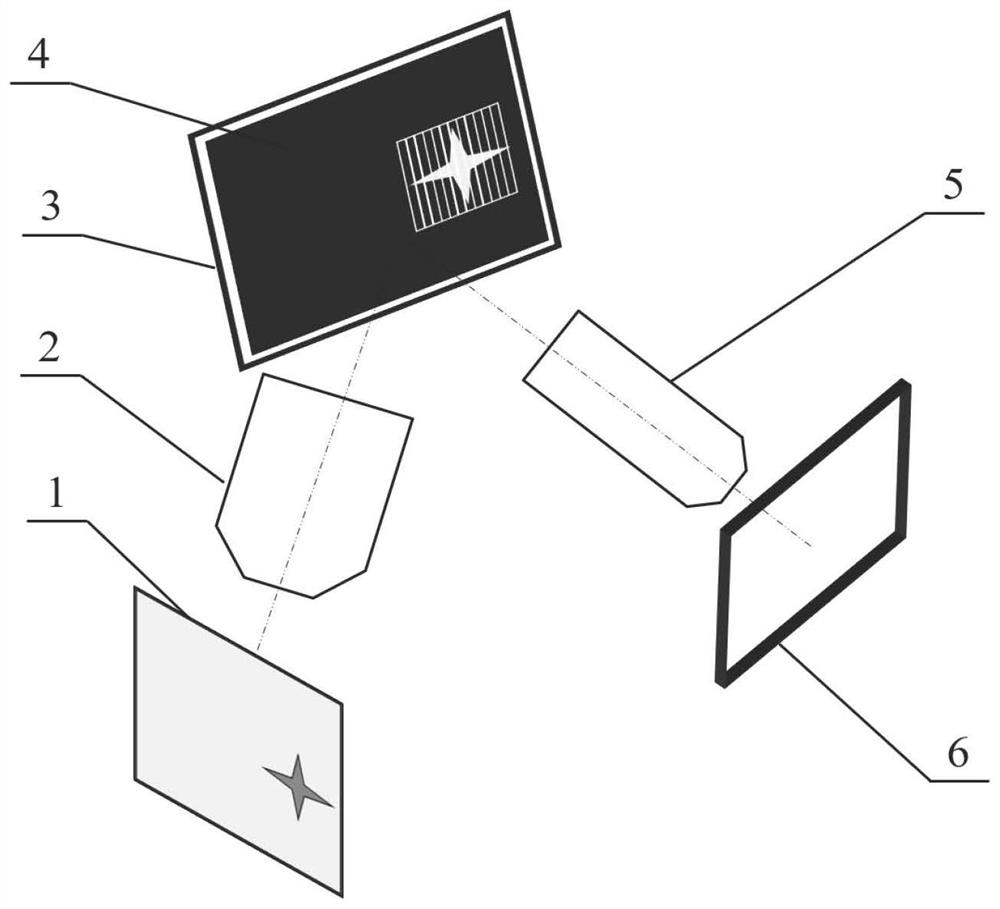 DMD-based spectral imaging target detection method and system