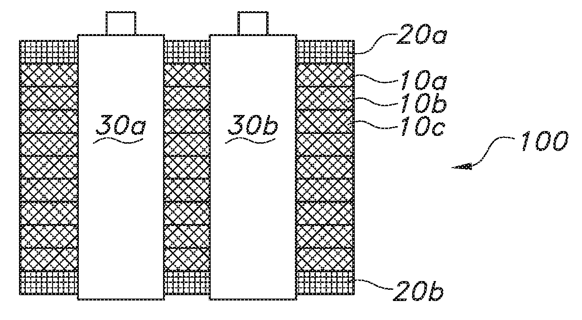 Battery pack for energy storage devices