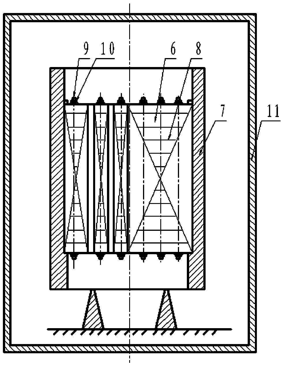 A kind of manufacturing method of tension screw type laminated iron core