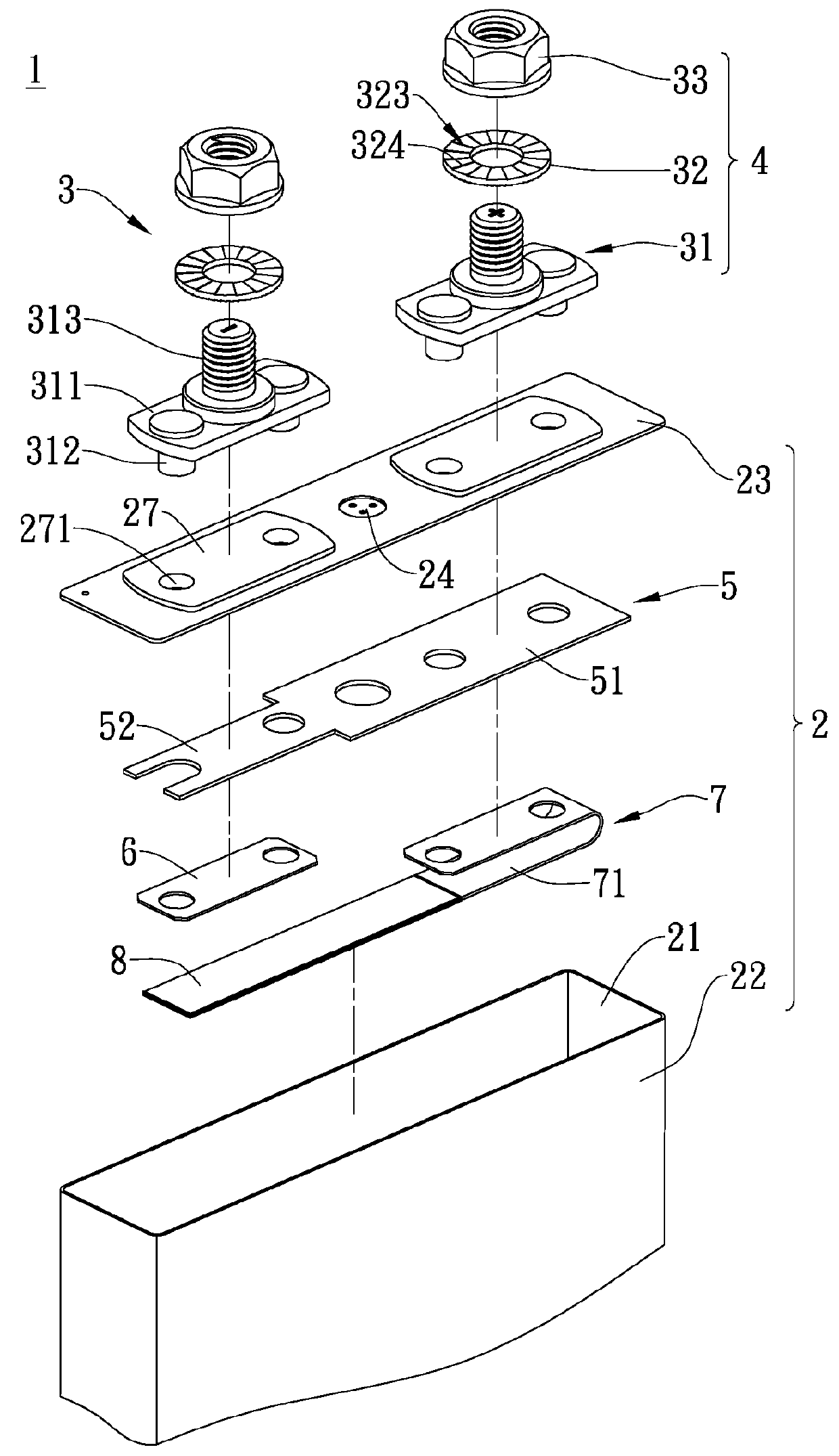 Lithium battery core and shell structure