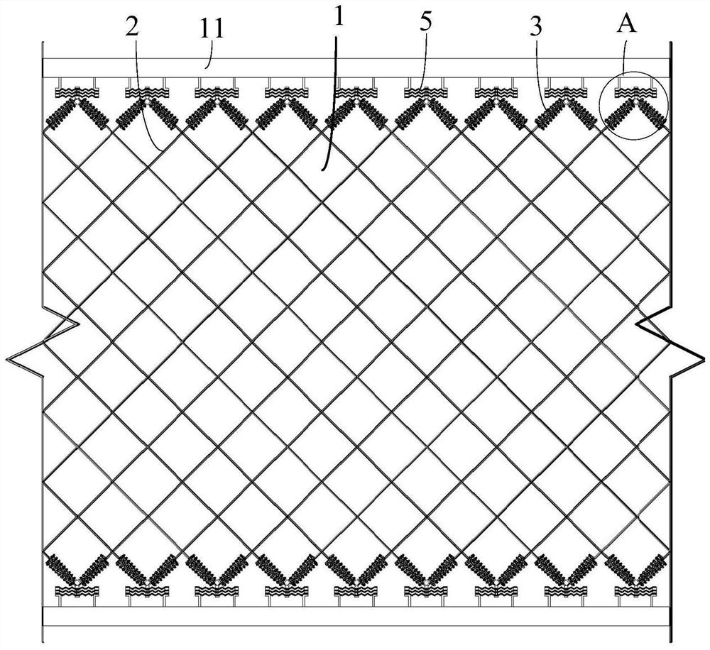 Shed tunnel structure capable of effectively resisting impact of falling stone