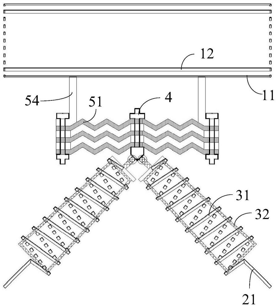 Shed tunnel structure capable of effectively resisting impact of falling stone