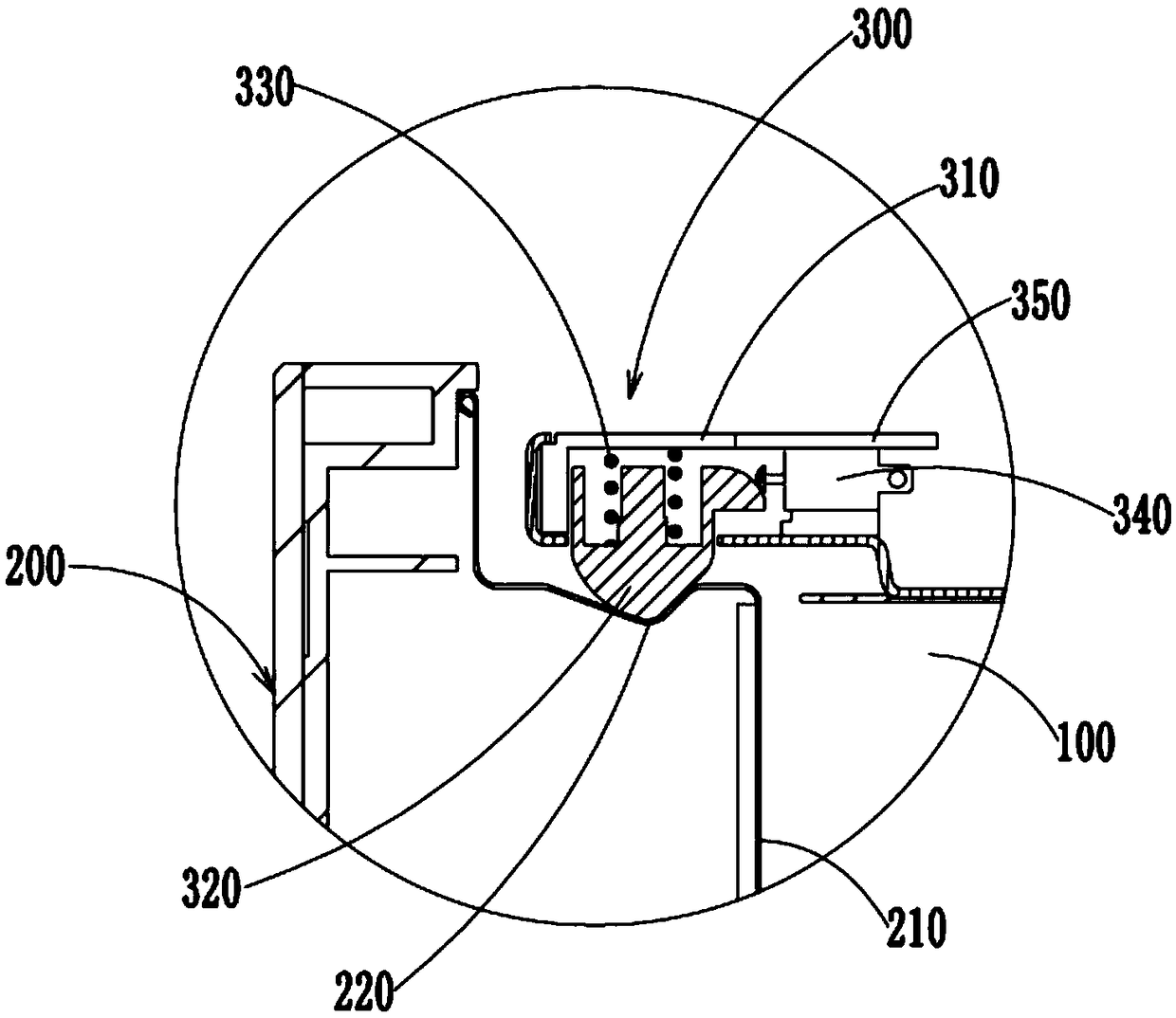 Door locking assembly and dish washing machine