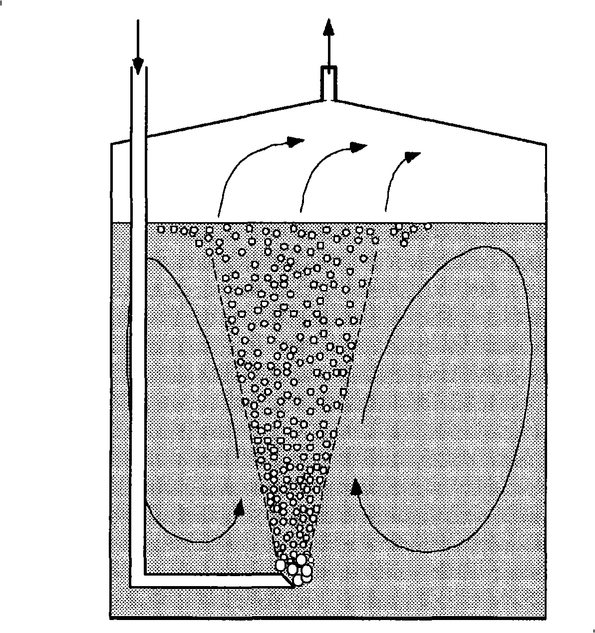 Method for mixing a liquid in a sealed container with a fine-particle solid, container of this type, ejector jet and use of a jet of this type