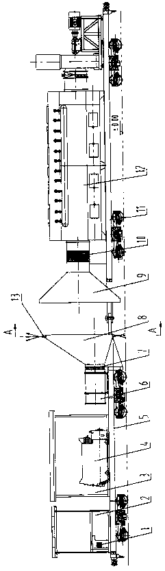 Plane jet type metro tunnel blowing device