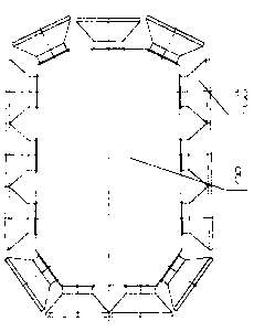 Plane jet type metro tunnel blowing device