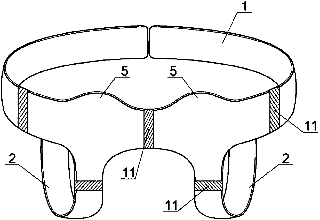 Comfortable inguinal hernia belt protective gasket and hernia belt thereof