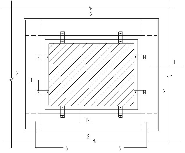 Vibration isolation roofing equipment foundation construction