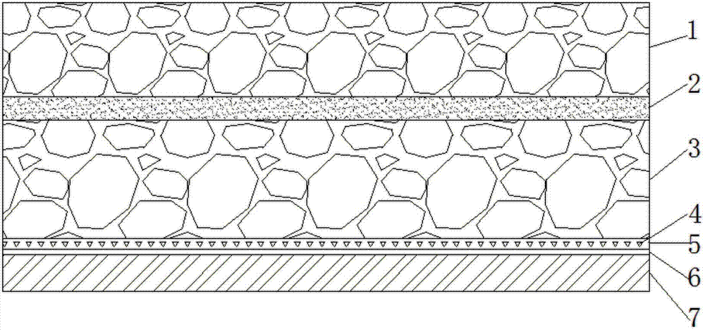 Asphalt concrete steel bridge pavement structure and pavement method thereof