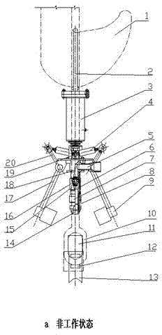 Continuous circulation device and method for operation of assembling casing pipe