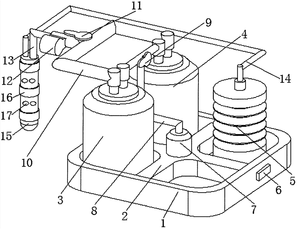 Efficient vagina washing device for gynaecological nursing