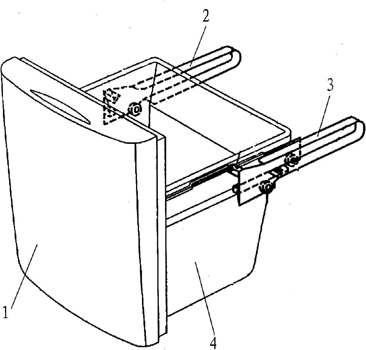 Refrigerating equipment with underlying drawer