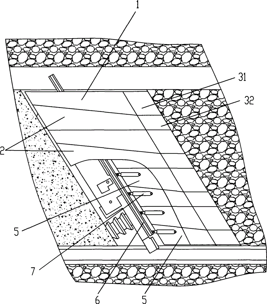 Shield support and support method for bow pseudo-inclined fully mechanized coal mining face