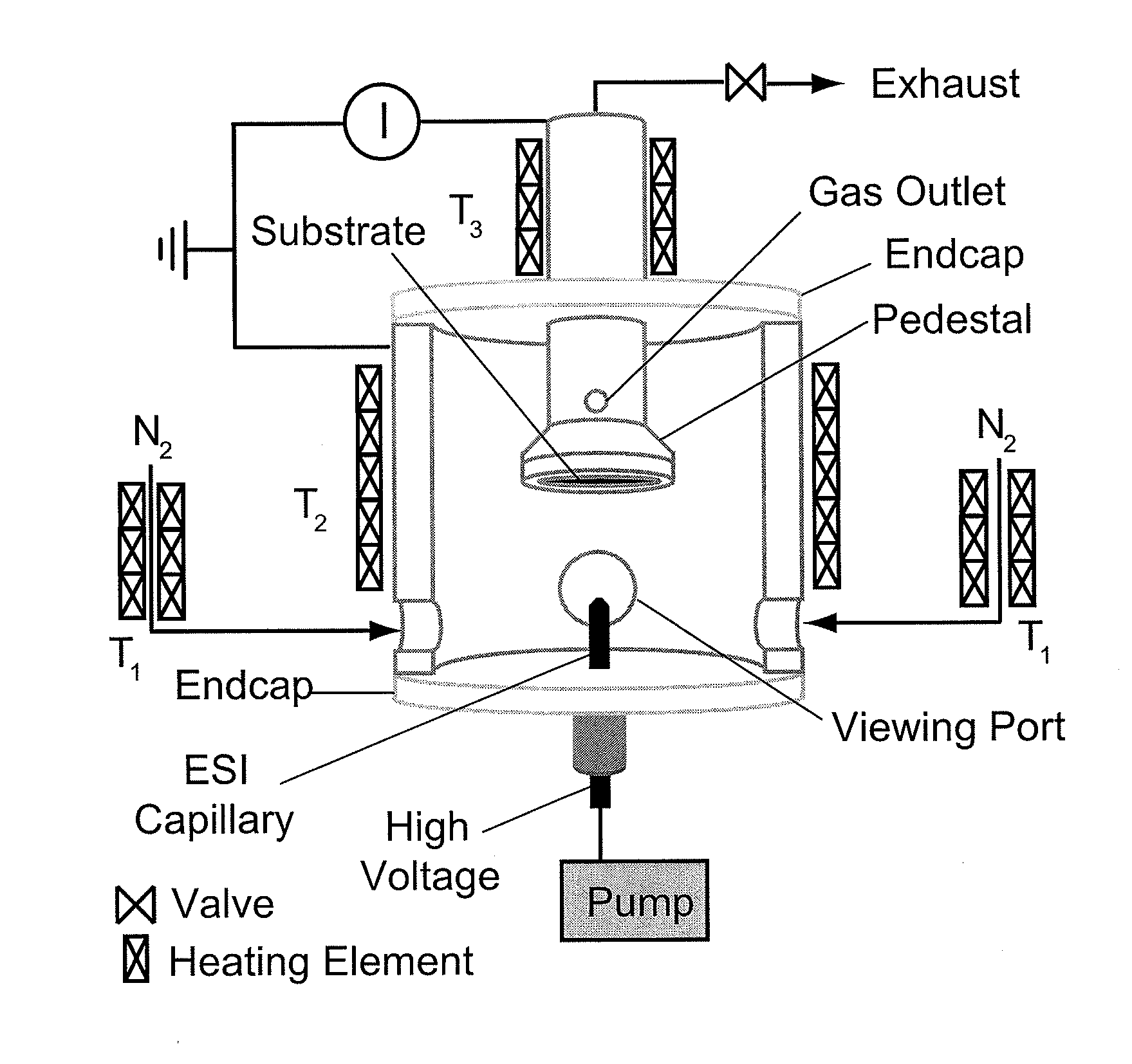 Composite nanostructure solid acid fuel cell electrodes via electrospray deposition