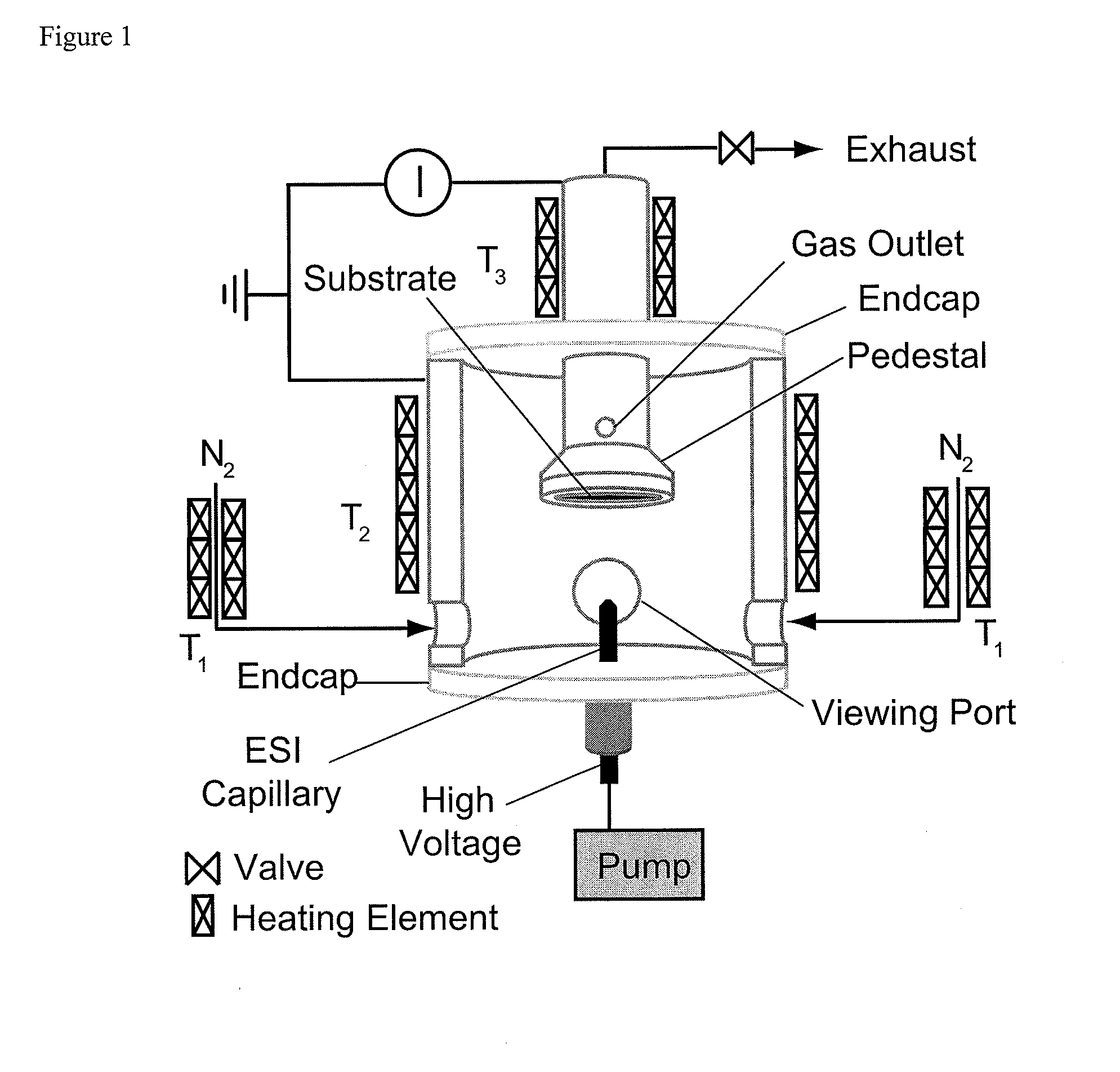 Composite nanostructure solid acid fuel cell electrodes via electrospray deposition