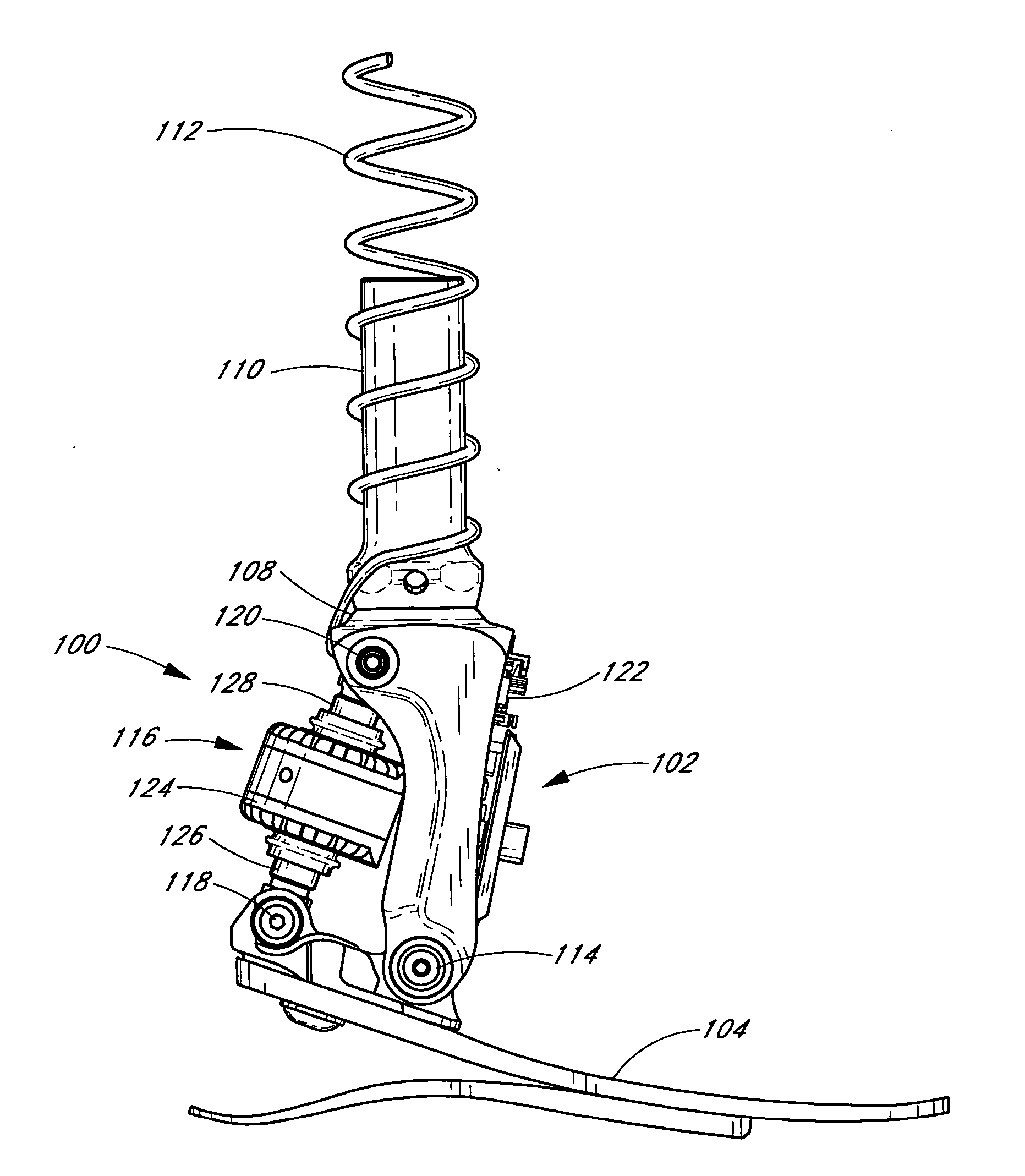 System and method for motion-controlled foot unit