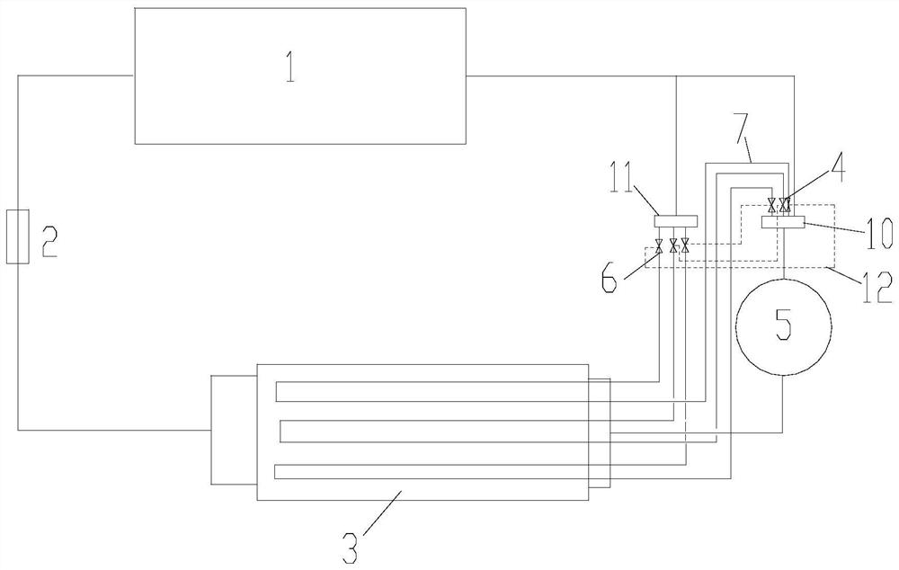 Automatic defrosting air conditioning system and control method thereof