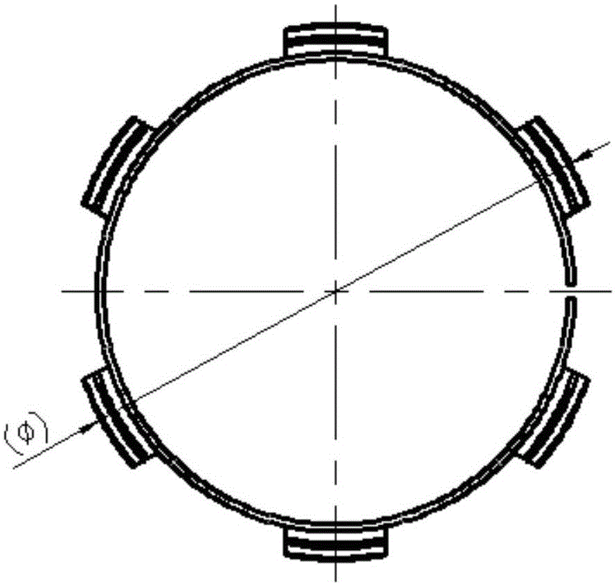 Impeller elastic washer and high-continuity small-torsion coaxial connector containing same