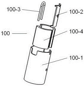 Automatic assembly device for electric fuel pump stator assembly