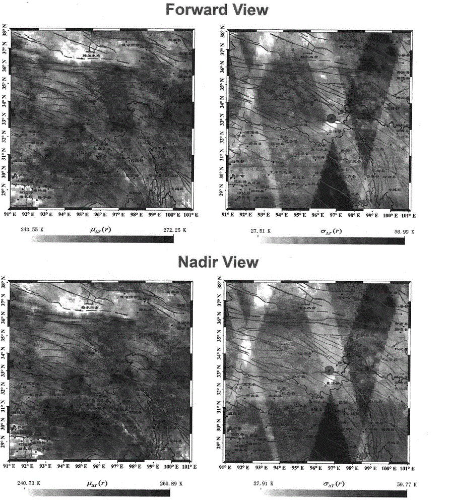 Earthquake infrared radiation anomaly characteristic multi-angle remote sensing extraction method based on robustness satellite data analysis technology