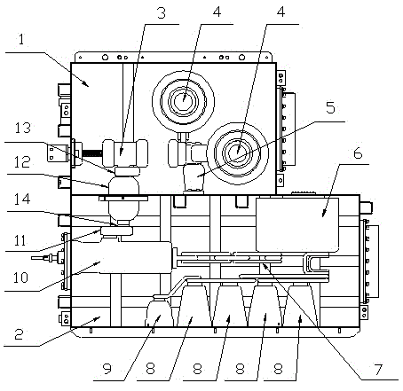 Double-pole dry air or nitrogen insulated metal closed switch cabinet for high-speed railway