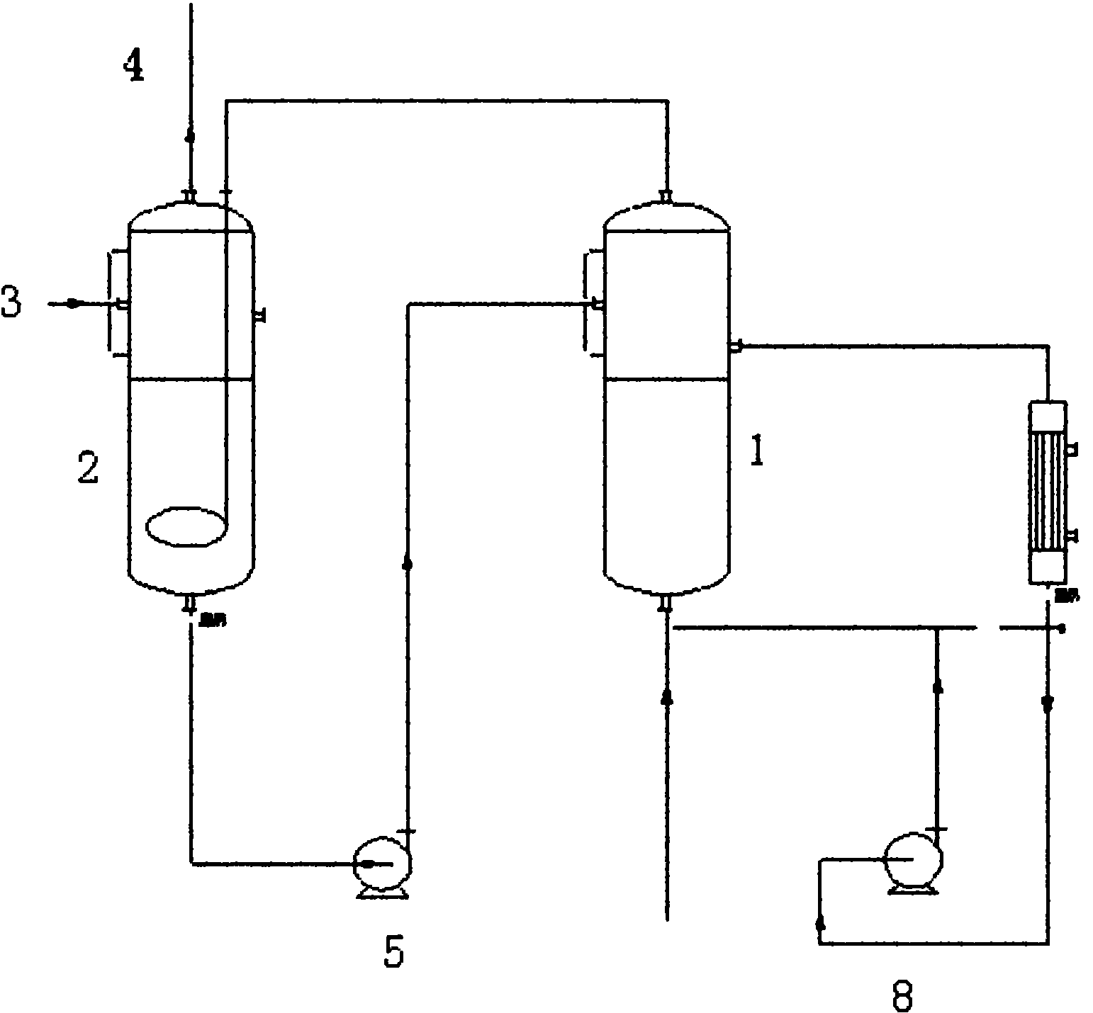 Dechloridation device and process in chlorinated paraffin production process