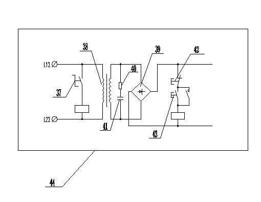 Bogie driving motor three-phase circuit