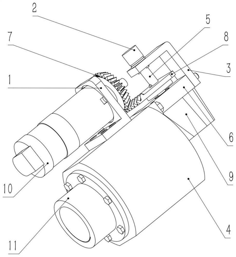 Motor-driven gas vane servo control mechanism testing device