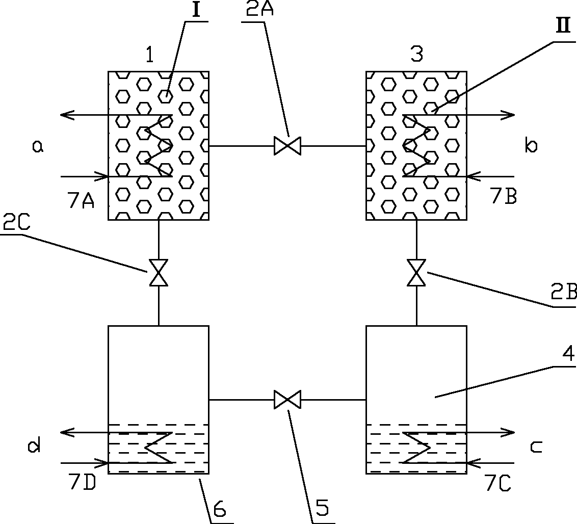 Double-stage adsorption refrigerating recycling system