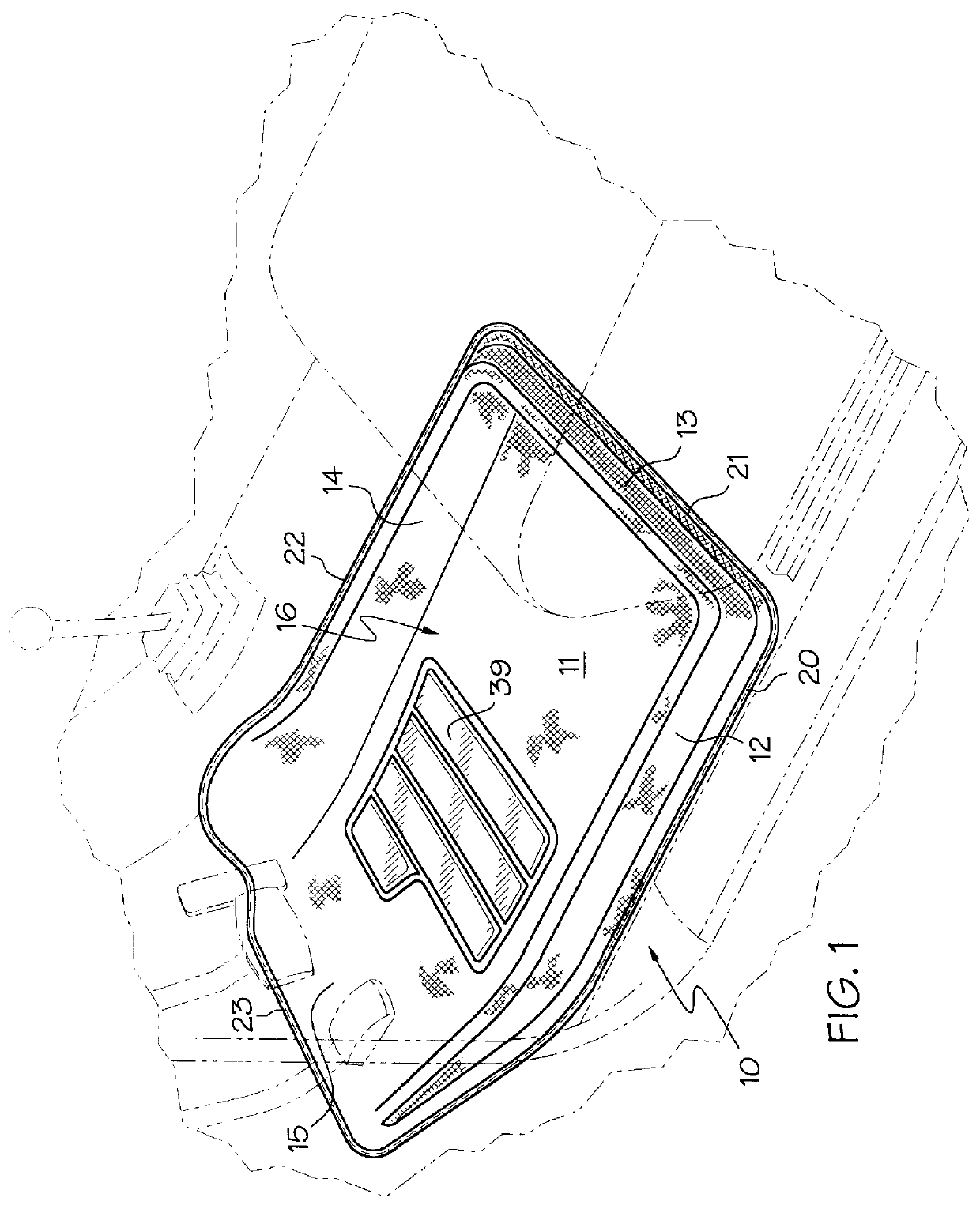 Auxiliary molded floor mats