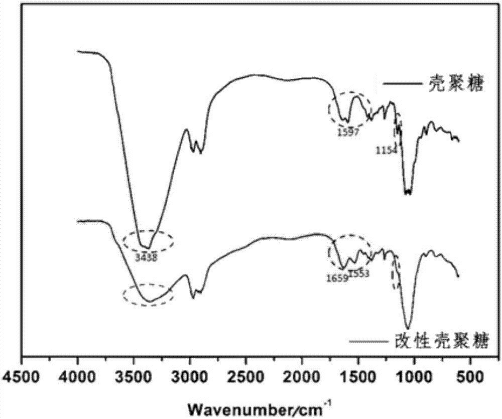 Novel water soluble natural polysaccharide antibacterial material and preparation method thereof