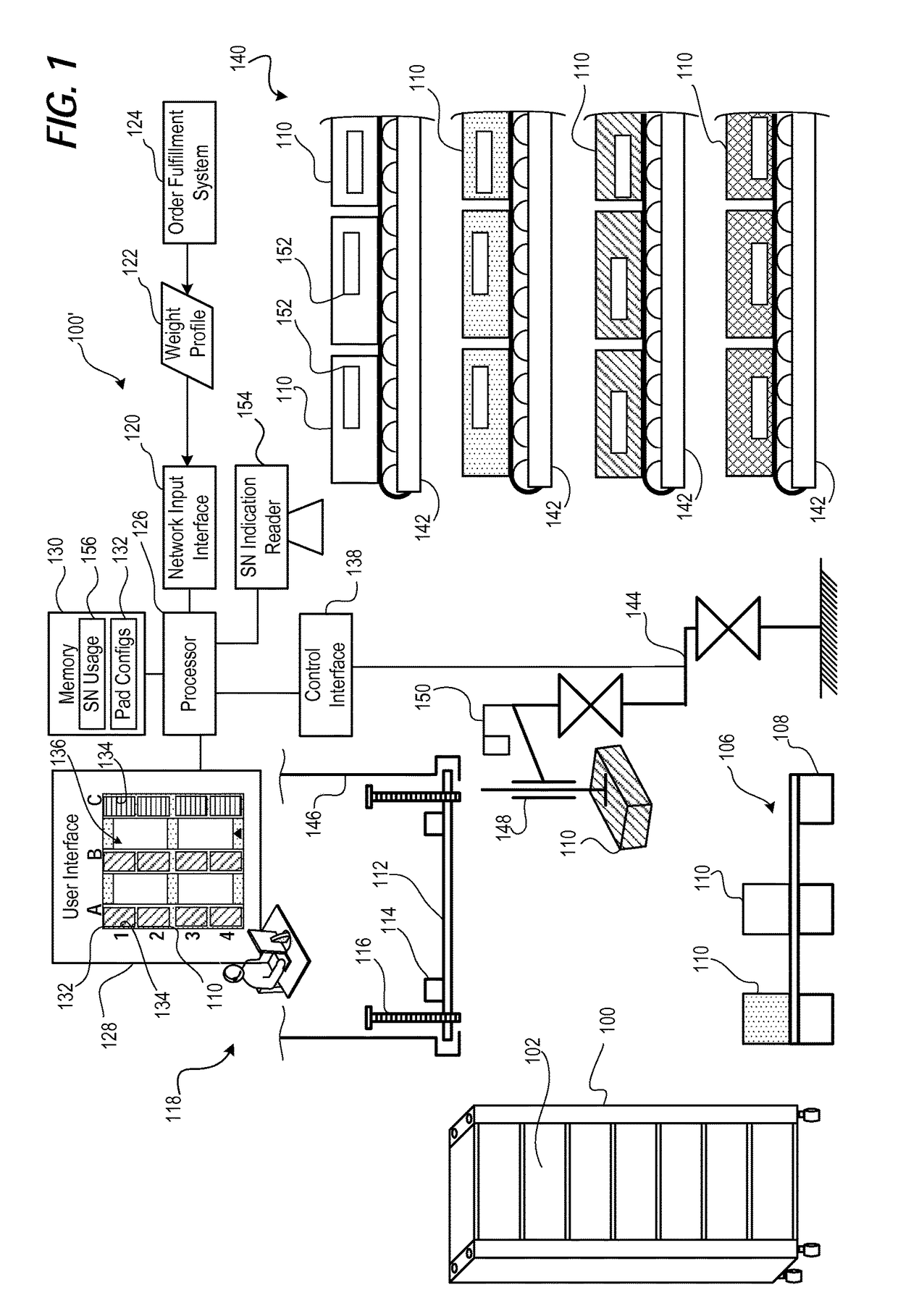 Factory configurable shock pallet for various integrated rack weights