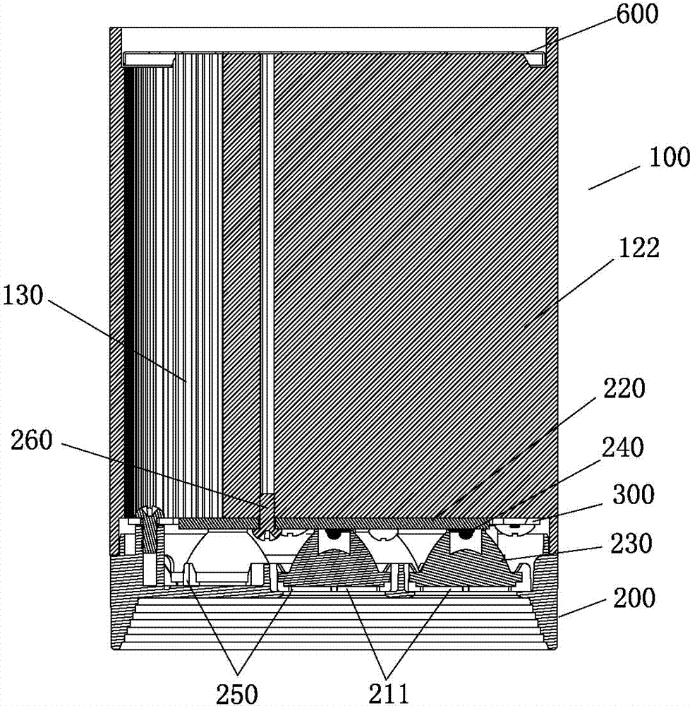 LED (Light Emitting Diode) spotlight for heat loss through convection by air