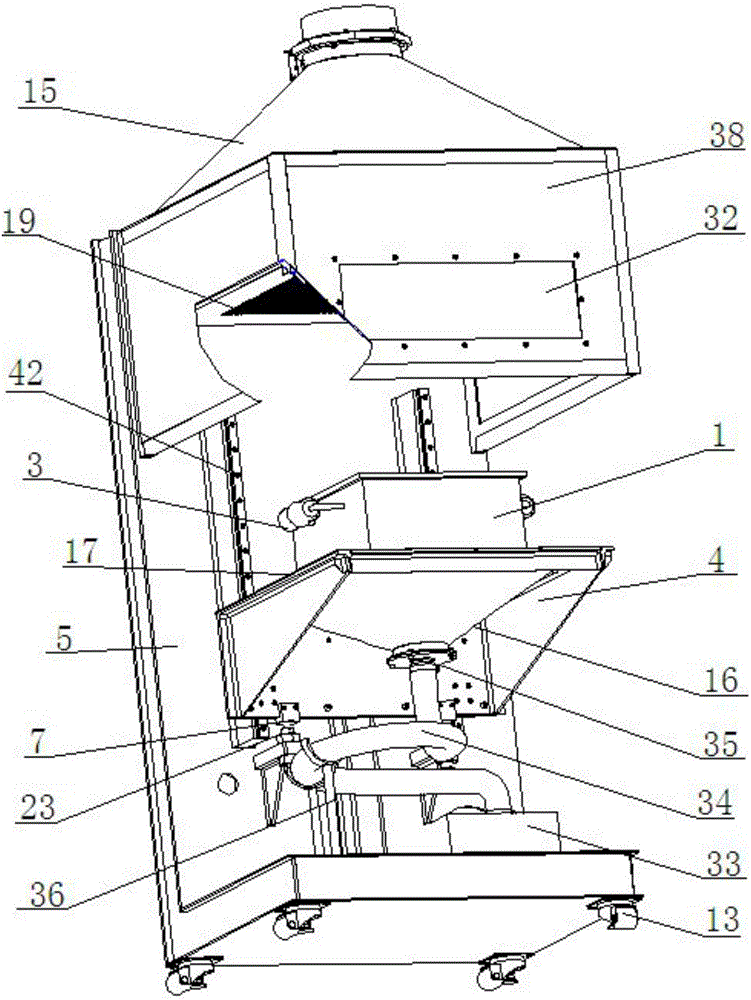 A closed type tea steaming and pressing device