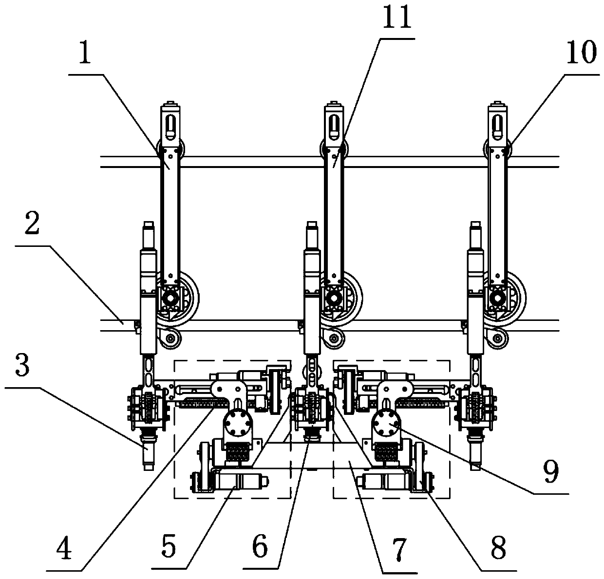 all-working-condition wiring robot for 500kV power transmission line