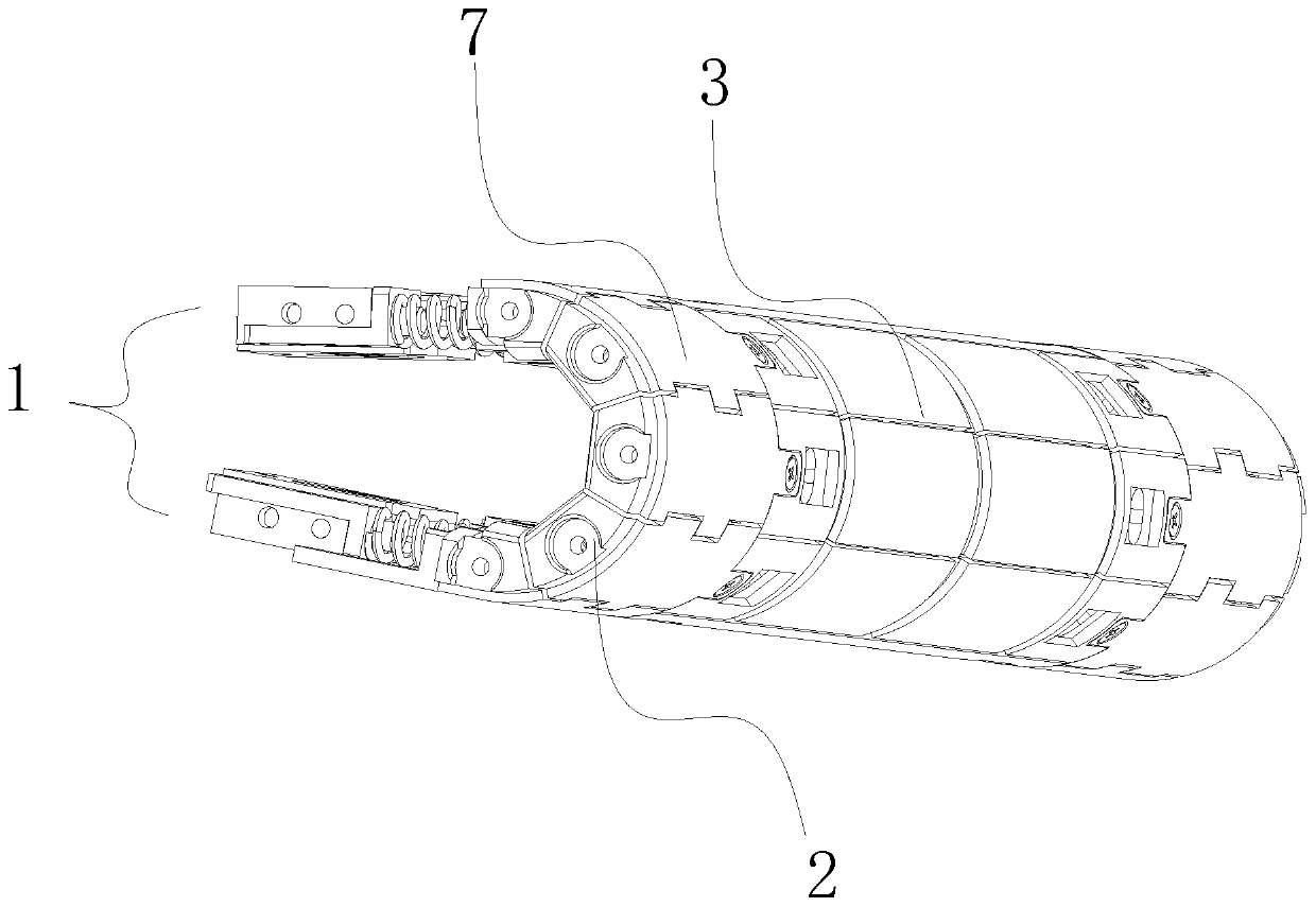 Coaxial 190-degree coating rotating mechanism applied to flexible screen