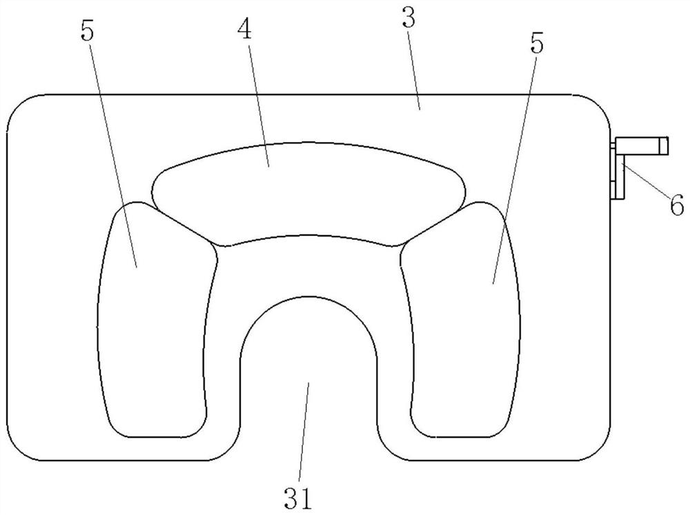 Prostrate ventilation head supporting device