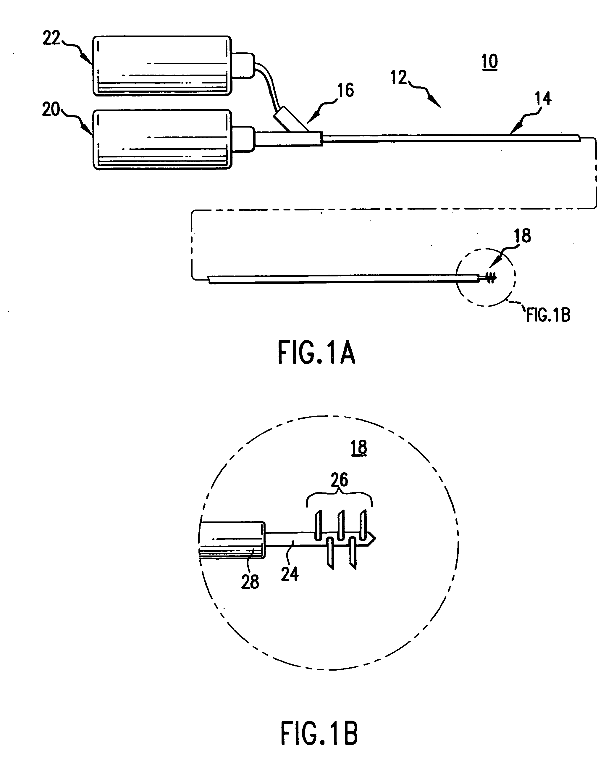 Lateral needle injection apparatus and method