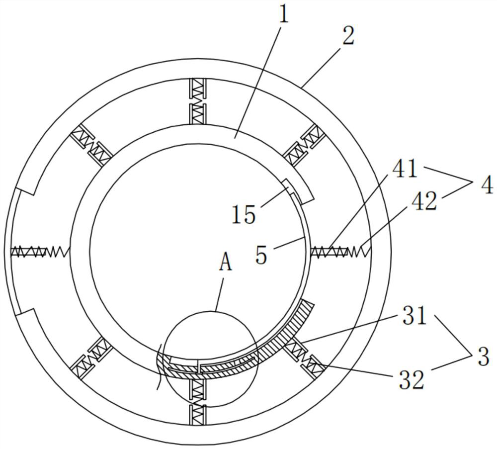 Double-layer corrugated pipe supporting device