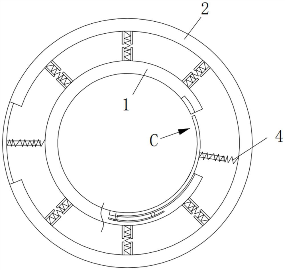 Double-layer corrugated pipe supporting device