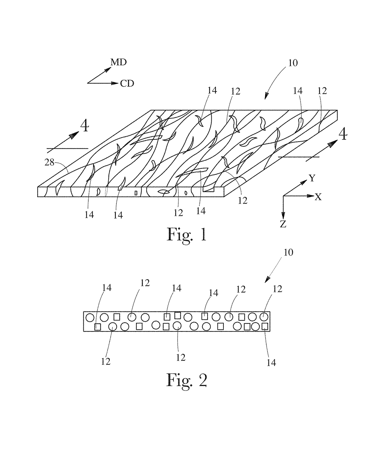 Enhanced co-formed/meltblown fibrous web structure