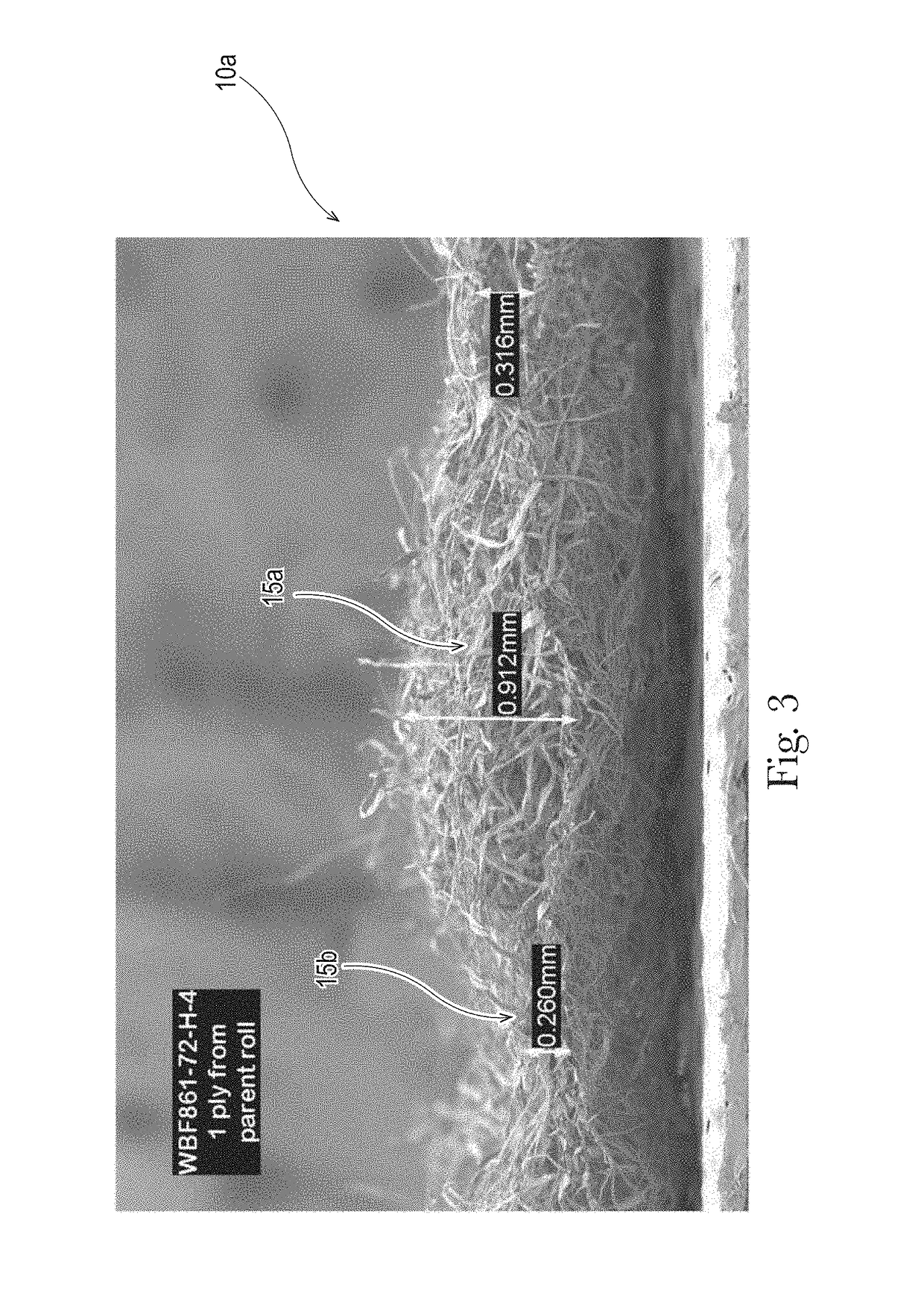 Enhanced co-formed/meltblown fibrous web structure