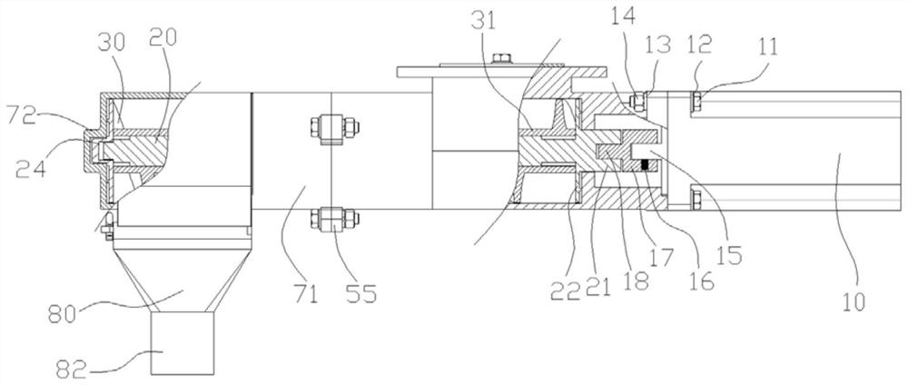 A spiral precision fertilizer feeding device