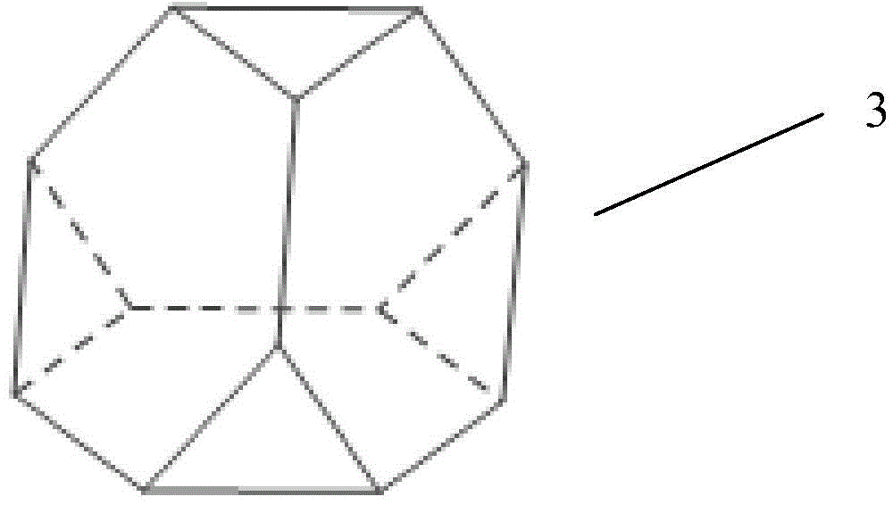 Spatial rigid frame combined by regular polyhedrons