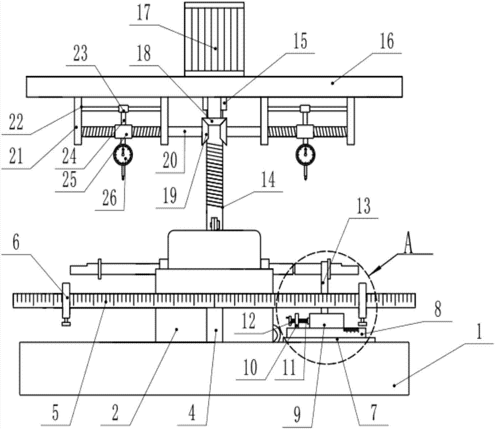 Central air-conditioning wind pipe motor pre-pressure and run-out detection device